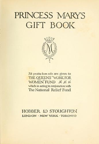 Princess Mary's gift book ...