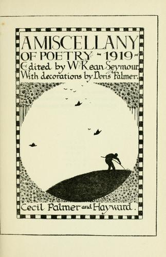A miscellany of poetry