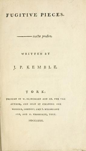 Fugitive pieces