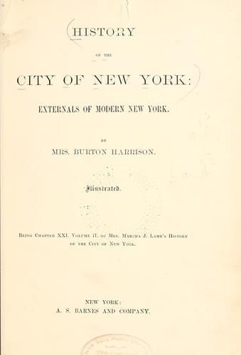 History of the city of New York: its origin, rise, and progress