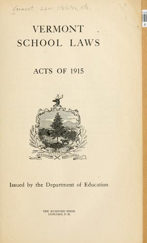 Vermont school laws