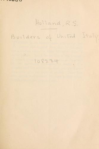 Builders of United Italy
