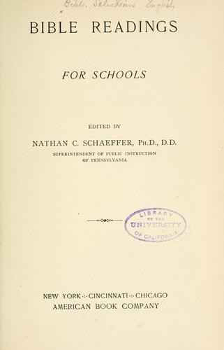 Bible readings for schools