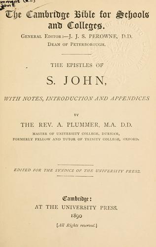 The epistles of St. John