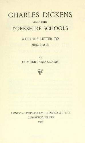 Charles Dickens and the Yorkshire schools