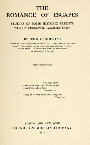 The romance of escapes