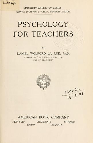 Psychology for teachers