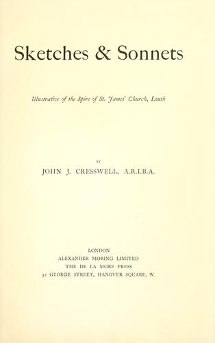 Sketches and sonnets illustrative of the spires of St. James' Church, Louth