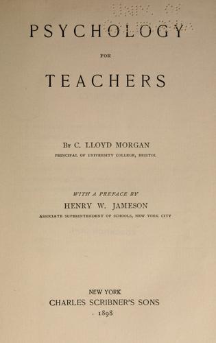 Psychology for teachers