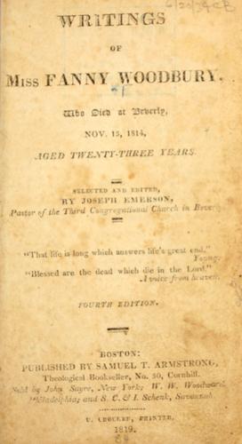 Writings of Miss Fanny Woodbury