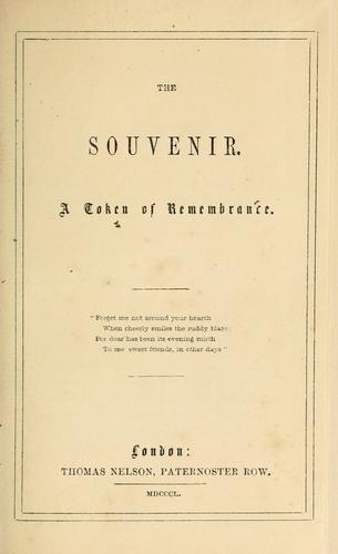 The Souvenir, a token of remembrance