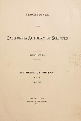 Proceedings of the California Academy of Sciences