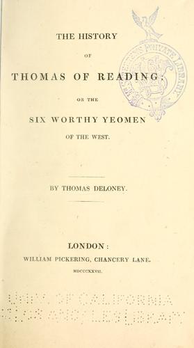 The history of Thomas of Reading