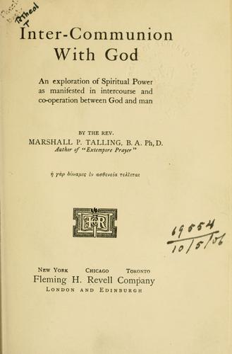Inter-communion with God