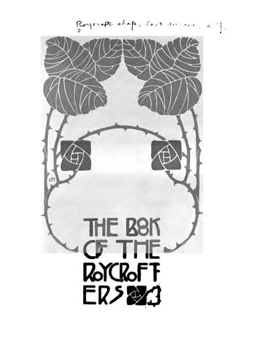 The book of the Roycrofters