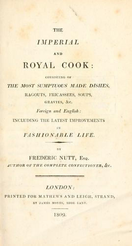 The imperial and royal cook