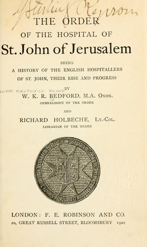 Order of the Hospital of St. John of Jerusalem