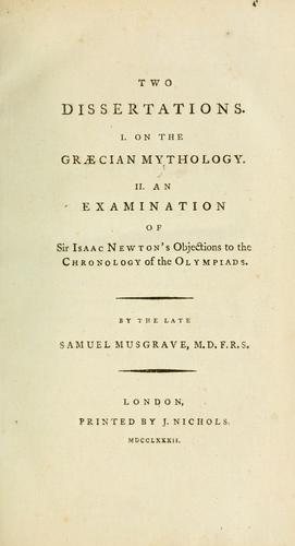 Two dissertations