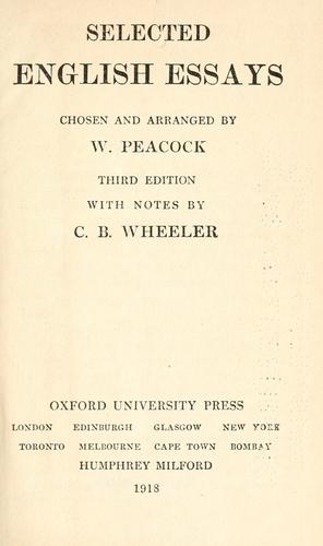 Selected English essays