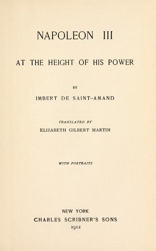 Napoleon III at the height of his power