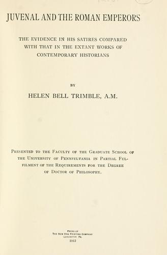 Juvenal and the Roman Emperors
