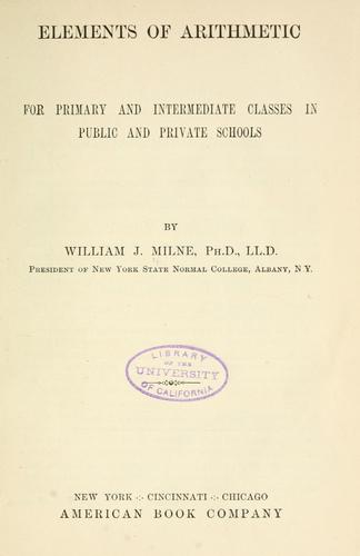 Elements of arithmetic