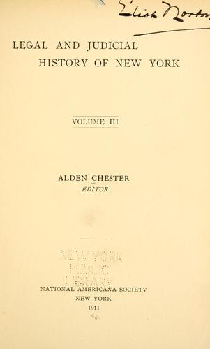 Legal and judicial history of New York