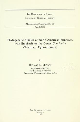 Phylogenetic studies of North American minnows
