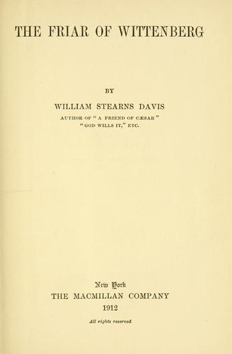 The friar of Wittenberg