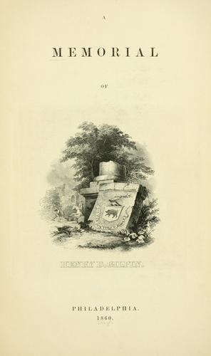 A memorial of Henry D. Gilpin