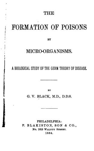 The formation of poisons by micro-organisms