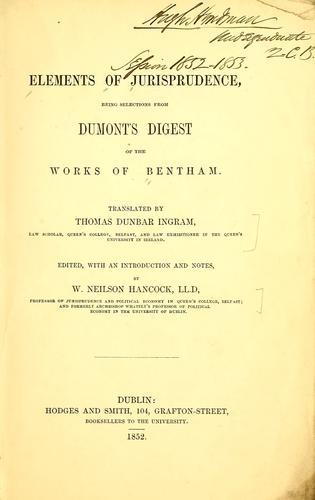 Elements of jurisprudence