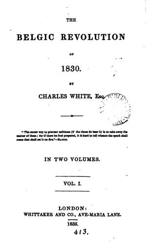 The Belgic revolution of 1830