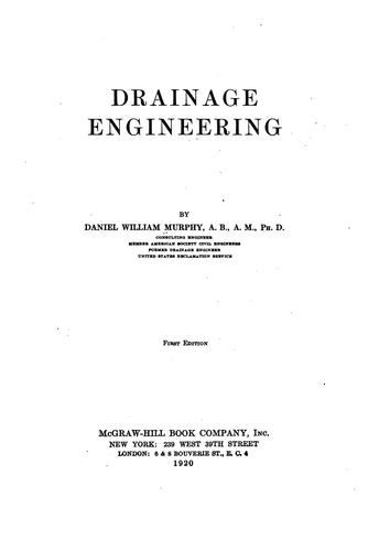 Drainage engineering