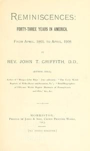 Reminiscences of Baptist churches and Baptist leaders in New York City and vicinity