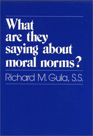 What are they saying about moral norms?