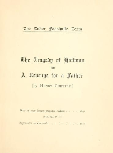 The tragedy of Hoffman, or, A revenge for a father
