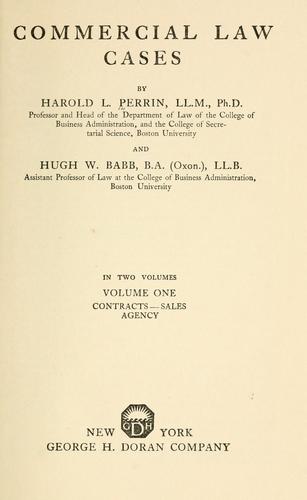 Commercial law cases