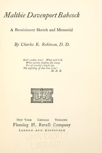 Maltbie Davenport Babcock