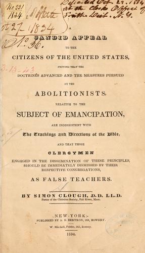 A candid appeal to the citizens of the United States