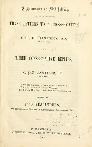 A discussion on slaveholding