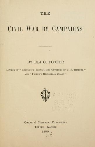 The Civil War by campaigns