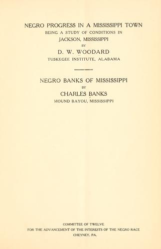 Negro progress in a Mississippi town