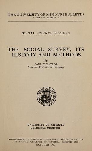 The social survey