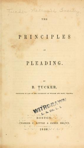 The principles of pleading