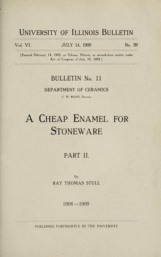 A cheap enamel for stoneware