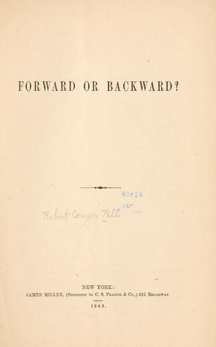 Forward or backward?