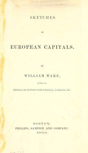 Sketches of European capitals