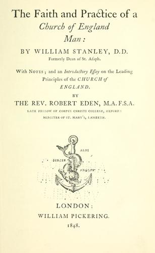 The faith and practice of a Church of England-man