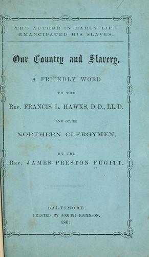 ...Our country and slavery